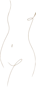 Simple line drawing sketch of female torso and body contours in minimal artistic style - Abdominoplasty in New South Wales, Australia