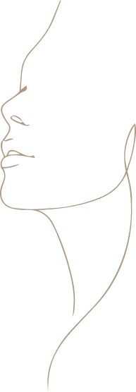 Outline silhouette of pregnant woman's body profile showing belly and torso in gray line drawing - Face in New South Wales, Australia